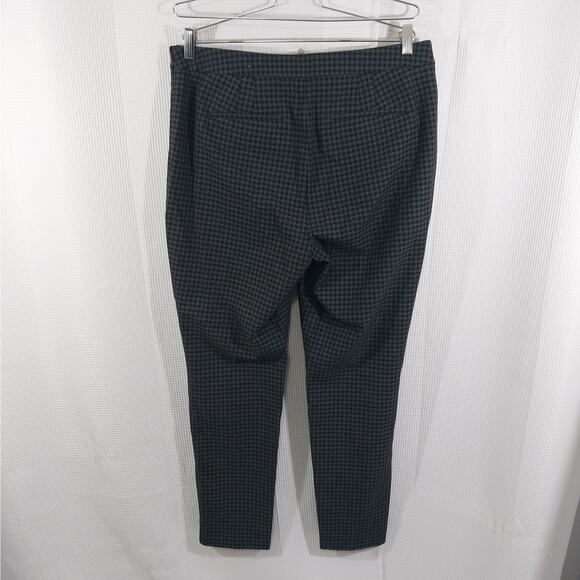 NWOT! TALBOTS! BLACK & GRAY HOUNDSTOOTH, BUTTON ANKLE DETAIL PANTS, SLACKS!SZ 12 - Picture 8 of 12